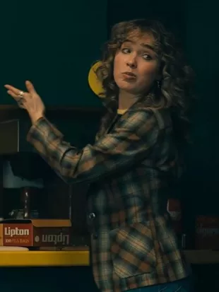 Ponies Twila Hasbeck Checkered Blazer