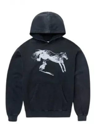 New Heights Travis Kelce Black Horse Printed Hoodie