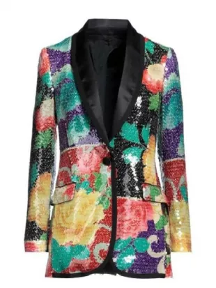 Ponies S01 Twila Hasbeck Floral Sequin Blazer