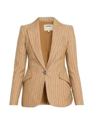 Chamberlain Pinstriped Single-Breasted Blazer