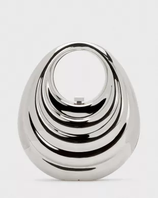 Silver Metal Meleni Bag