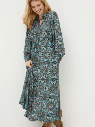 Swinley Mirrored Floral Midi Dress