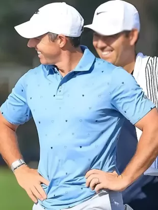 Rory McIlroy Dubai Invitational Blue Polo