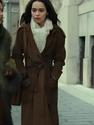 Ponies S01 Emilia Clarke Brown Coat