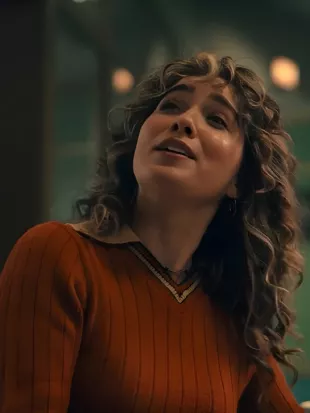 Ponies S01 Twila Hasbeck Striped Collared Sweater