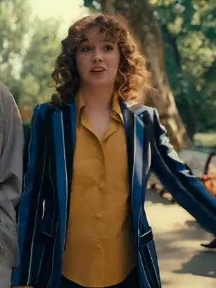 Ponies 2026 Twila Hasbeck Blue & Black Striped Blazer