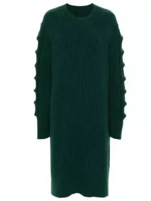 The End Of An Era Taylor Swift Green Knit Sweater Dress