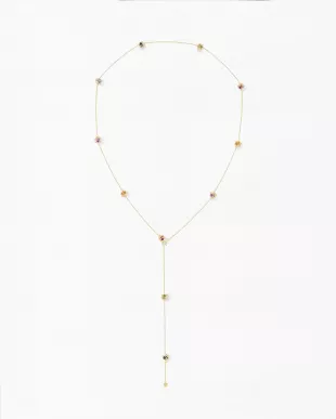 Embrace Montreal Leaves Necklace Long Multi Star