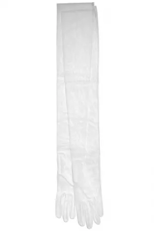 Ombre Gloves in White