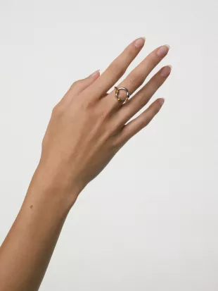 Jormun Two Tone Hollow Ring