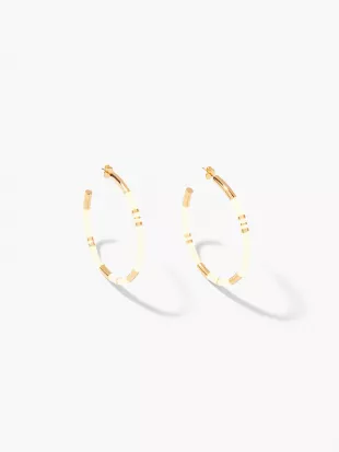 Positano Earrings in White