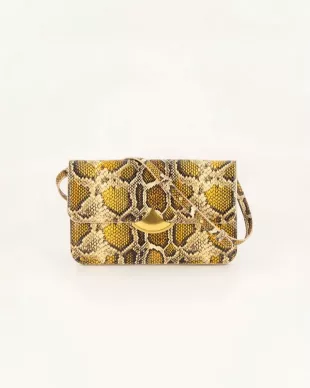 Pouch in Yellow Python