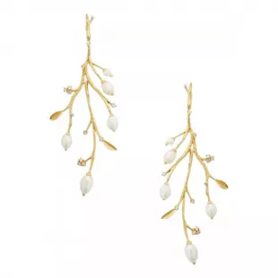 Pave Freshwater Earrings