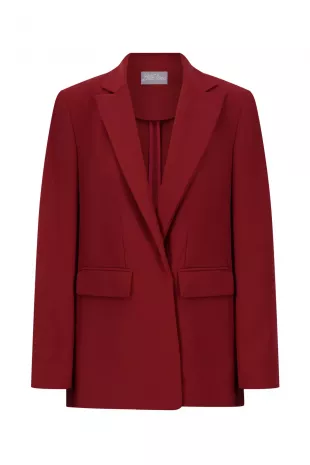 Fluid Crepe Single Breasted Blazer