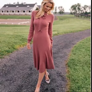 Brianna Tie Neck Dress