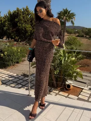 Lucia Leopard Tilly Dress