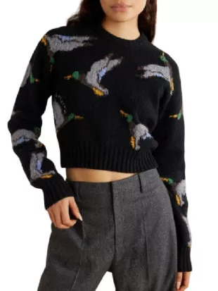 The Traitors UK S04 Claudia Winkleman Duck Sweater