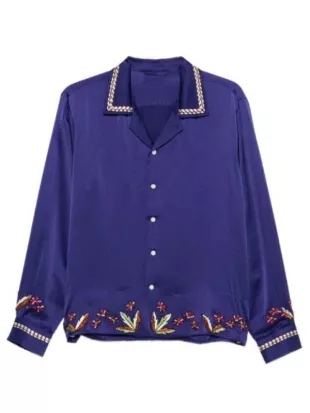 SNL S51 Finn Wolfhard Silk Shirt