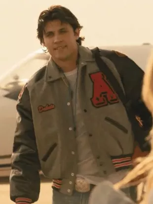 TV Series Landman Drake Rodger Varsity Jacket