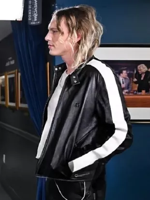 The Tonight Show Starring Jimmy Fallon S13 Jamie Campbell Leather Jacket