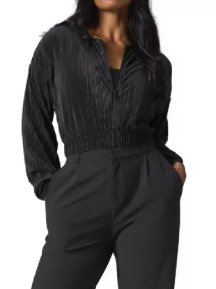 The Valley Persian Style S01 Natasha Kashanian Black Plisse Jacket