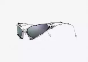 Goxx 02 Sunglasses 2025 Bold Silver Frame Silver Lenses