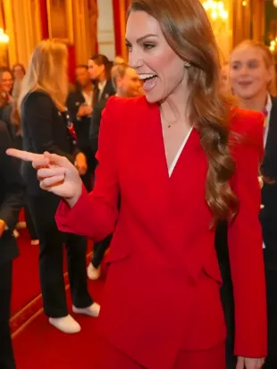 Princess Kate England Rugby Team Reception Blazer