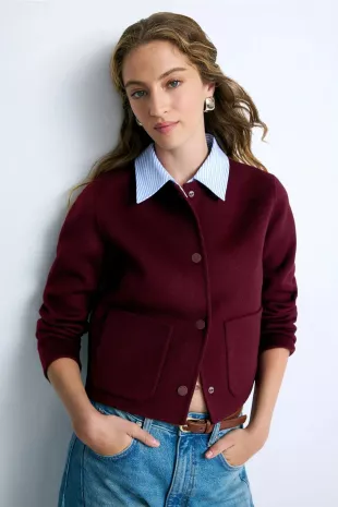 Striped Collar Jacket