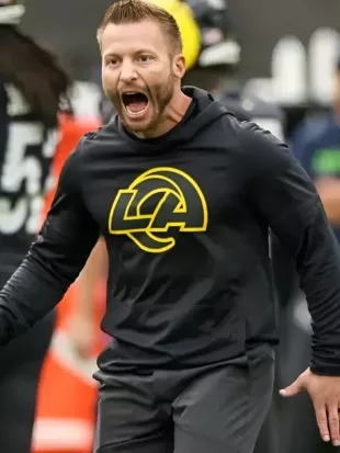 Rams Rivalries Sideline Sean McVay Black Hoodie T-Shirt