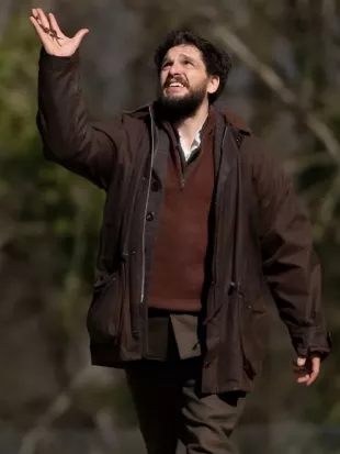 Industry S4 Kit Harington Brown Waxed Jacket