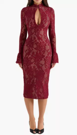 Pierette Dress in Rhubarb