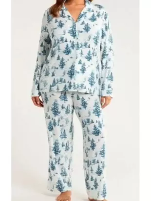 TYATR 2026 Sharon Newman Tree Print Pajama Set
