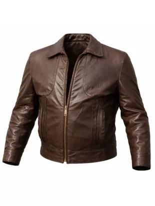 Palm Royale S02 Douglas Dellacorte Simmons Leather Jacket