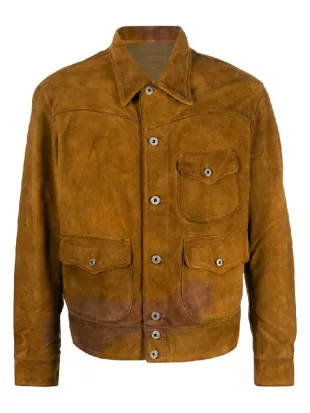 Landman S02 Guy Burnet Brown Suede Jacket