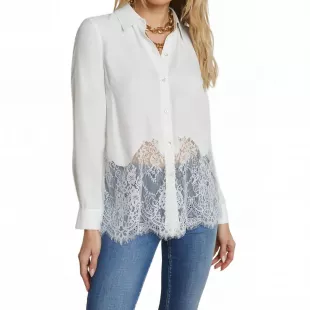 Adalee Lace Inset Blouse