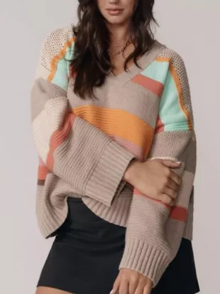 Shrinking S03 Christa Miller Striped Sweater
