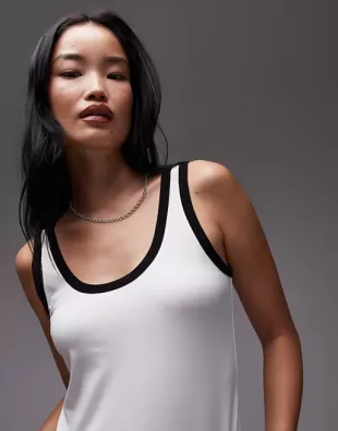 Contrasting Tank Top
