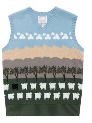 The Traitors S04 Colton Underwood Scenic Sheep Sweater