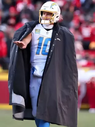 Los Angeles Chargers Justin Herbert Cape Coat