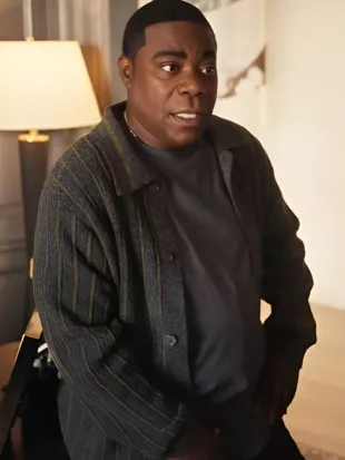 The Fall and Rise of Reggie Dinkins Tracy Morgan Striped Cardigan