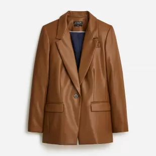 Willa Blazer in faux Leather