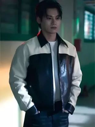 Study Group S01 Cha Woo-min Leather Jacket