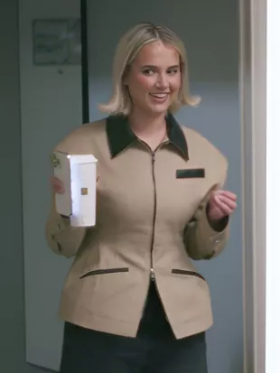 Molly-Mae Behind It All S3 Molly Mae Hague Contrasting Tan Jacket