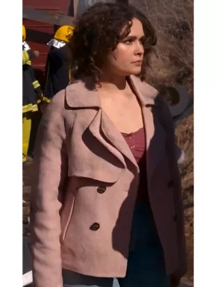 Ally Harris Home and Away 2026 Blush Peacoat