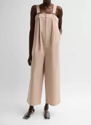 Bio Twill Overall Wide Leg Pant