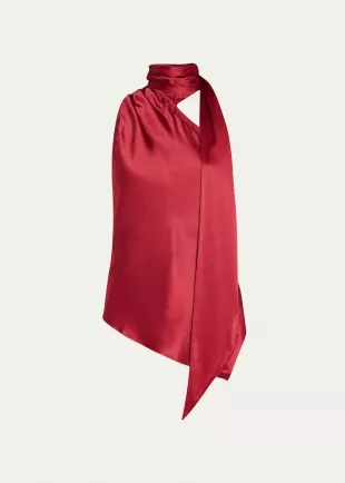 Isadora Halter Tie Neck Top