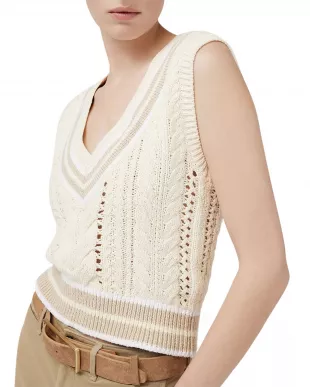 Brandi Cable Knit Sweater Vest