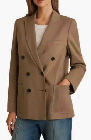 Heidi Double Breasted Ponte Blazer