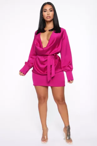 I'm The One Mini Dress Magenta