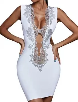 Cut Out Mini Dresses Cocktail Dresses